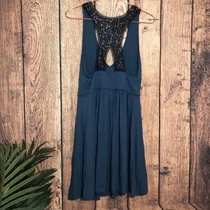Silence + Noise Dress M Beaded Back